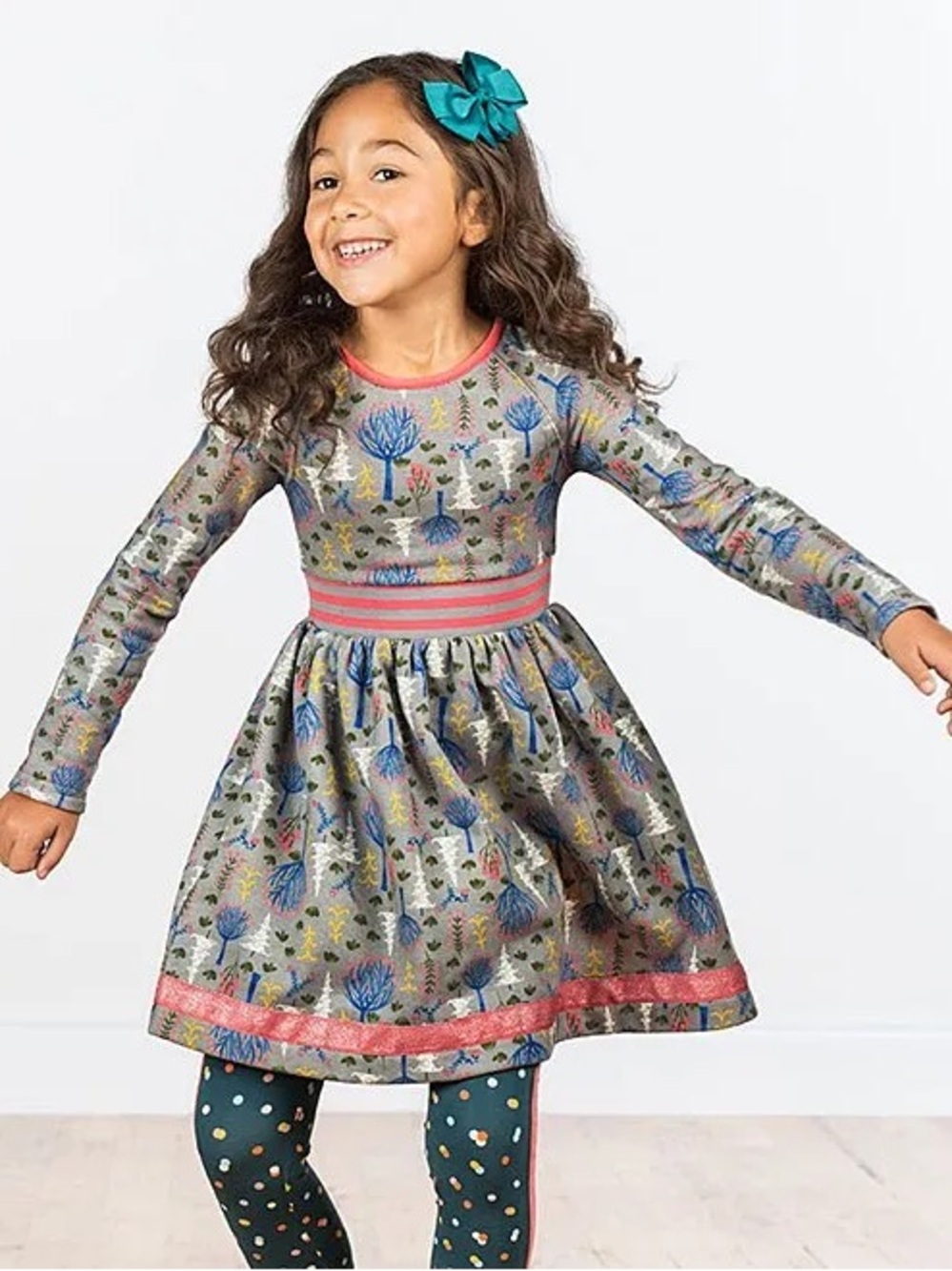 NWT Matilda Jane Trees Around Town Fleece Dress Size 8